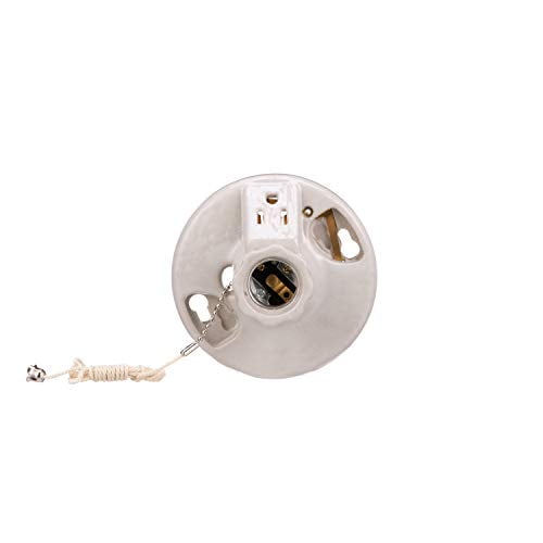 15-Amp 125-volt Pass & Seymour 9716 Incandescent Porcelain Lamp Holder 250-watt 